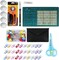 Rotary Cutter Set 45mm Fabric Cutter Wheel Kit 96 PCS Quilting Kits for Beginners A4 Cutting Mat Acrylic Ruler Carving Knife Craft Clips Bags Full Tools for Crafting Sewing Patchworking